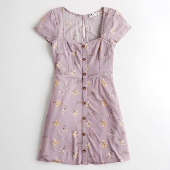 Button-Front A-Line Dress - Picture 2 of 8